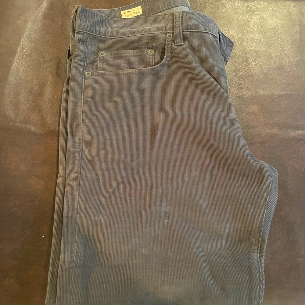 Dark Grey 484 J. Crew Corduroy Pants